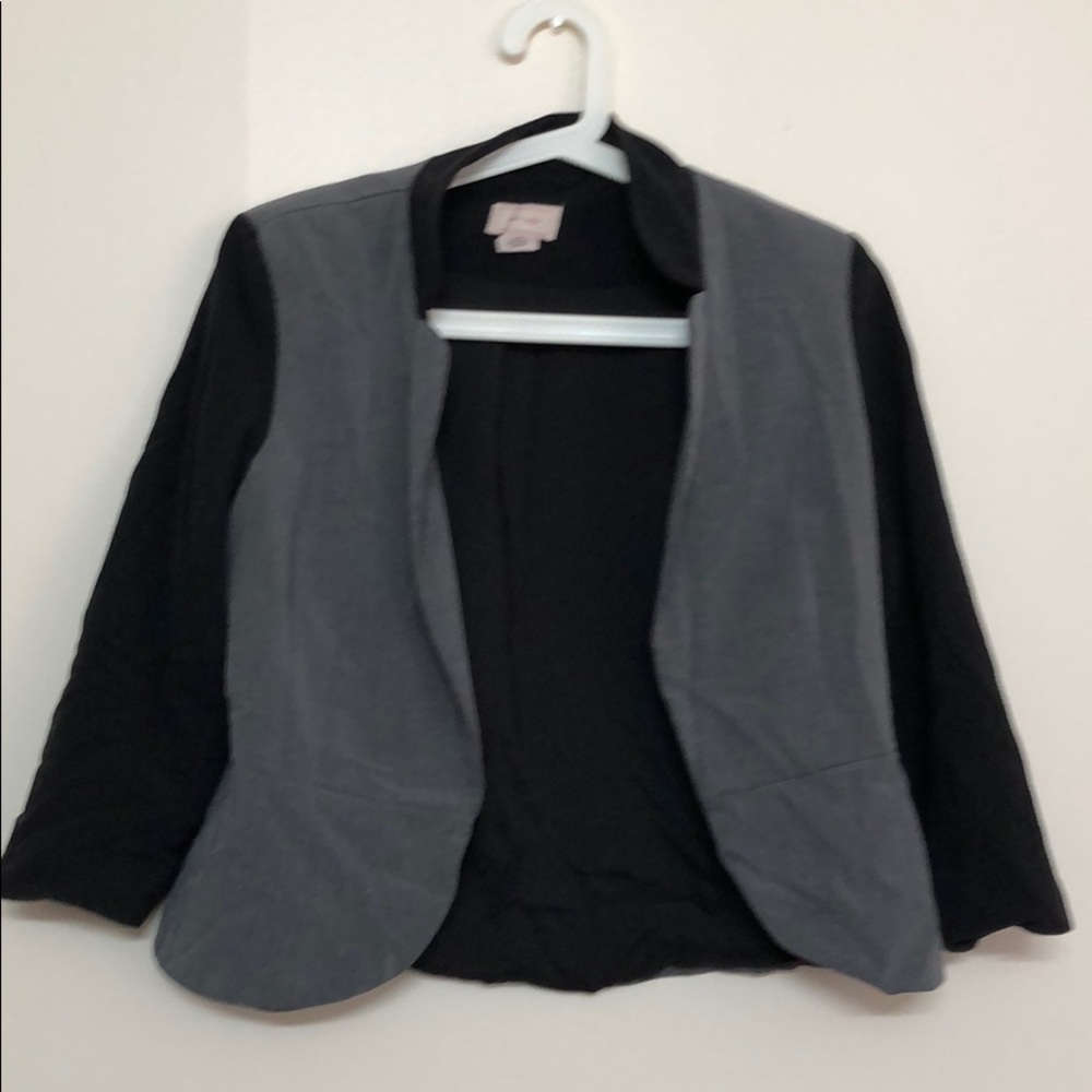 Grey and black jacket